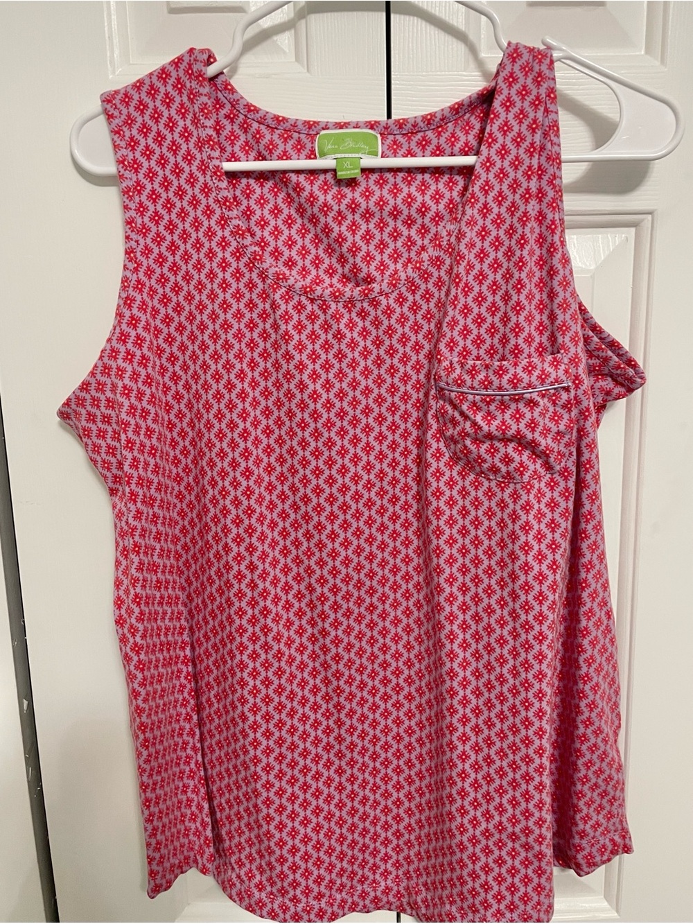 Vera Bradley Pink Geometric-Print Sleeveless Tank
